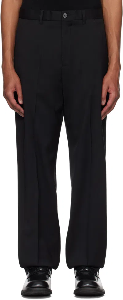 Our Legacy Black 22 Chino Trousers In Black Worsted Wool