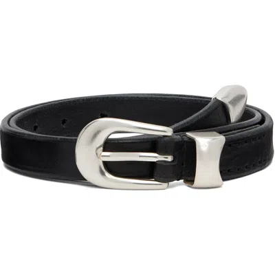 Our Legacy Black 2cm Belt In Purple
