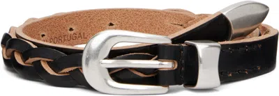 Our Legacy Black Braided Buckle Belt