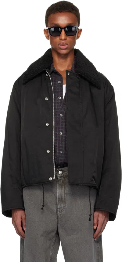 Our Legacy Black Ace Jacket In Black Aero Nylon