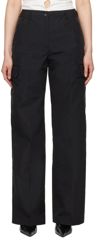 Our Legacy Black Alloy Trousers In Black Grace Nylon