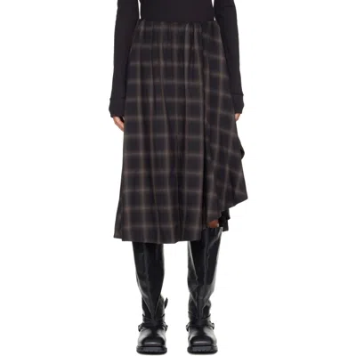 Our Legacy Fan Midi Skirt In Black