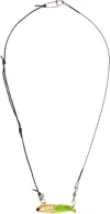 Our Legacy Black & Gold Tadpole Necklace In Super Brass