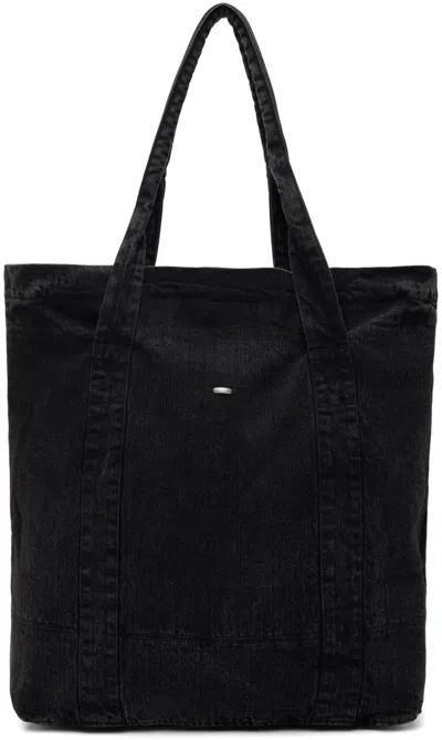 Our Legacy Black Aviation Tote In Real Black Twill