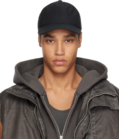 Our Legacy Black Ball Cap In Devoted Black