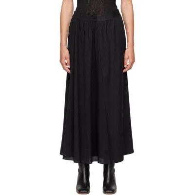 Our Legacy Black Beach Maxi Skirt