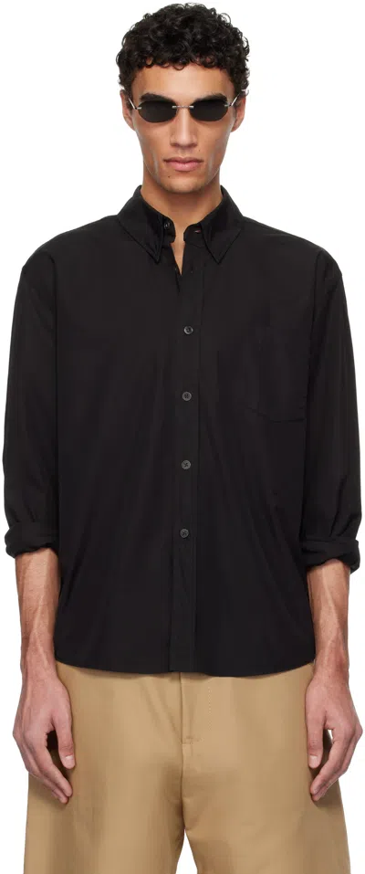Our Legacy Black Beyond Bd Shirt In Black All Day Poplin