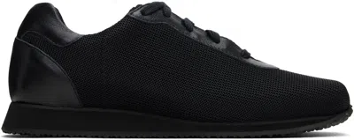 Our Legacy Black Blunt Runner Sneakers In Blackout Nylon