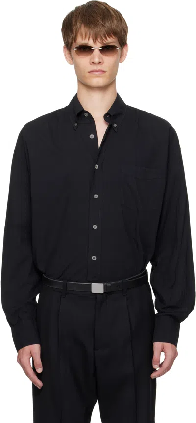 Our Legacy Black Borrowed Bd Shirt