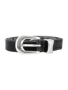 Our Legacy Belt 2 Cm Black Leather In Black