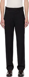 Our Legacy Chino 22 Virgin Wool Trousers In Black