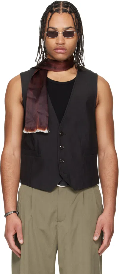 Our Legacy Black Classic Vest In Blue