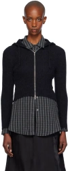 Our Legacy Black Compact Hoodie In Black Fuzzy Alpaca