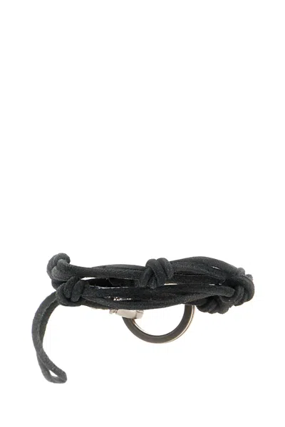 Our Legacy Black Cotton Bracelet