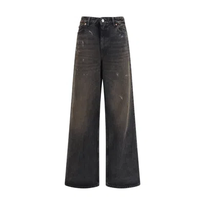 Our Legacy Black Cotton Relaxed Fit Jeans