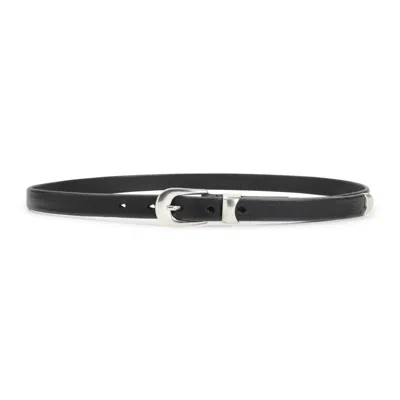 Our Legacy Black Cow Leather 2 Cm Belt