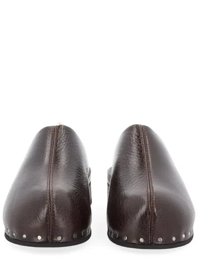 Our Legacy Black Cow Leather Sandals In Brown