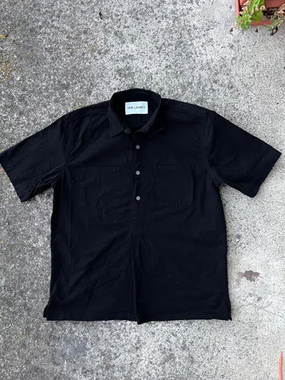 Pre-owned Our Legacy Black Cropped Shirt Boxy Fit  Luxury Premium