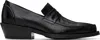 Our Legacy Black Cypher Loafers In Sombre Satin Bovine