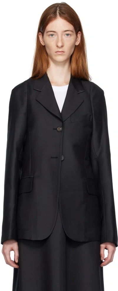 Our Legacy Black Dart Blazer In Black Wool