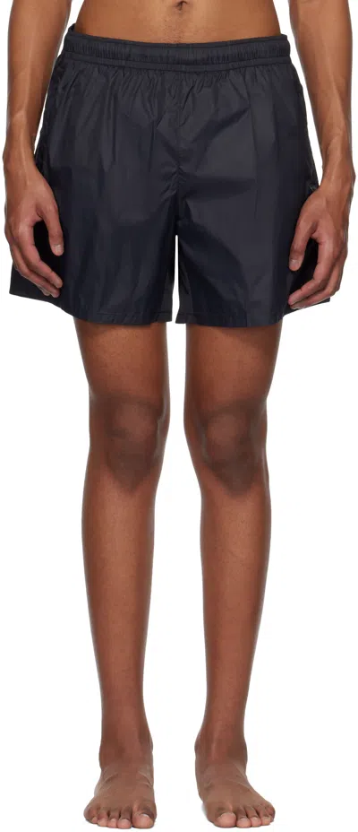 Our Legacy Black Drape Tech Swim Shorts