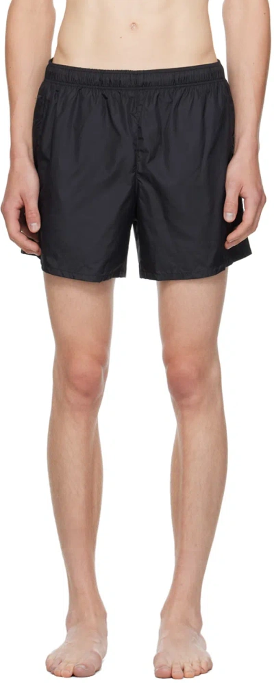 Our Legacy Black Drape Tech Swim Shorts