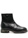 Our Legacy Engine Boot Ankle Boots In Black Leather In Black