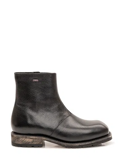 OUR LEGACY BLACK ENGINE LEATHER BOOTS