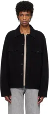 Our Legacy Black Evening Coach Jacket In Black
