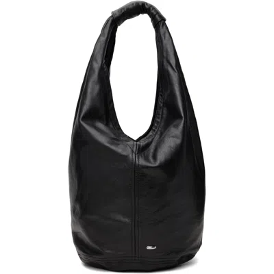 Our Legacy Black Fofo Drip Bag In Malleable Black Bull
