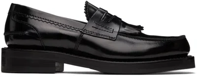 OUR LEGACY BLACK FRINGED LOAFERS