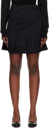 Our Legacy Girdle Pleated Mini Skirt In Black