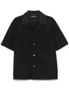 Our Legacy Black Boucle Box Shirt In Black