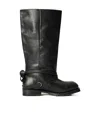 Our Legacy High Engine Cattlehide Leather Boot In Black