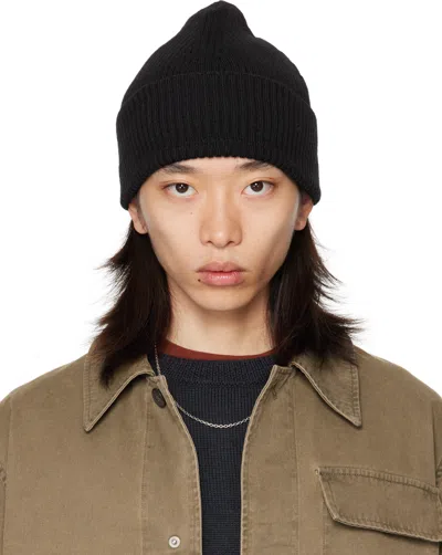 Our Legacy Black Knit Beanie