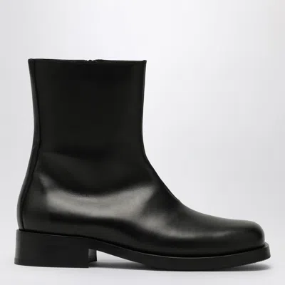 OUR LEGACY BLACK LEATHER ANKLE BOOT