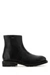 Our Legacy Black Leather Ankle Boots In Black