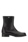 Our Legacy Round-head Short Boots In Black