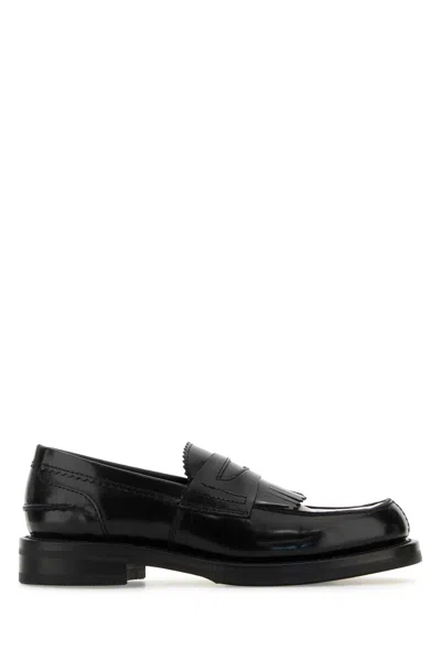 Our Legacy Black Leather Loafers