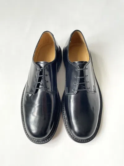 Pre-owned Our Legacy Black Leather ‘parade Derbys' Shoes