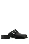 Our Legacy Black Leather Slippers