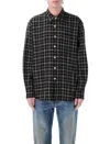 Our Legacy Above Shirt Black Checked Linen Blend Shirt - Above Shirt