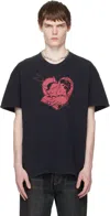 Our Legacy Mens Love Story Print Loose Love Graphic-print Cotton T-shirt