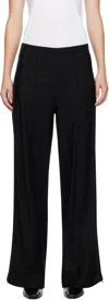 Our Legacy Black Lounge Pants In Black Canvas Jersey