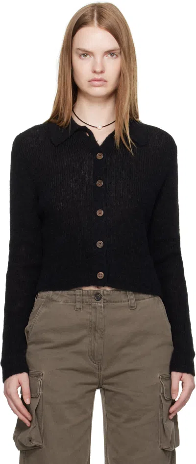 OUR LEGACY BLACK MAZZY POLO CARDIGAN