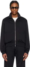 Our Legacy Black Mob Track Jacket In Prime Black True Tra