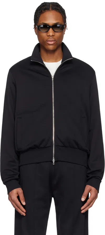 Our Legacy Black Mob Track Jacket In Prime Black True Tra
