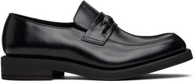 Our Legacy Black Nakano Loafers In Glazed Black Leather