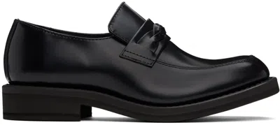 Our Legacy Black Nakano Loafers In Glazed Black Leather