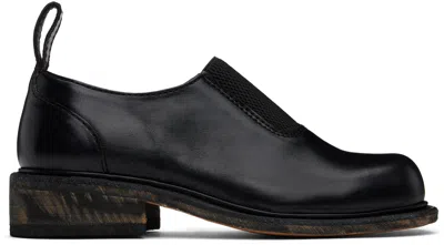 Our Legacy Black Naoto Loafers In Deep Black Leather